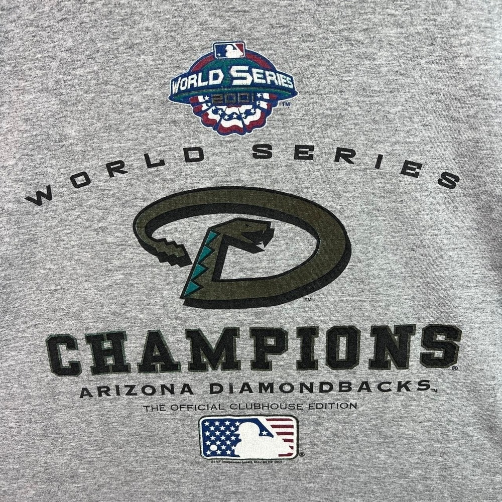 Vintage Arizona Diamondbacks 2001 World Series Champions Tee Shirt XL - Picture 2 of 8